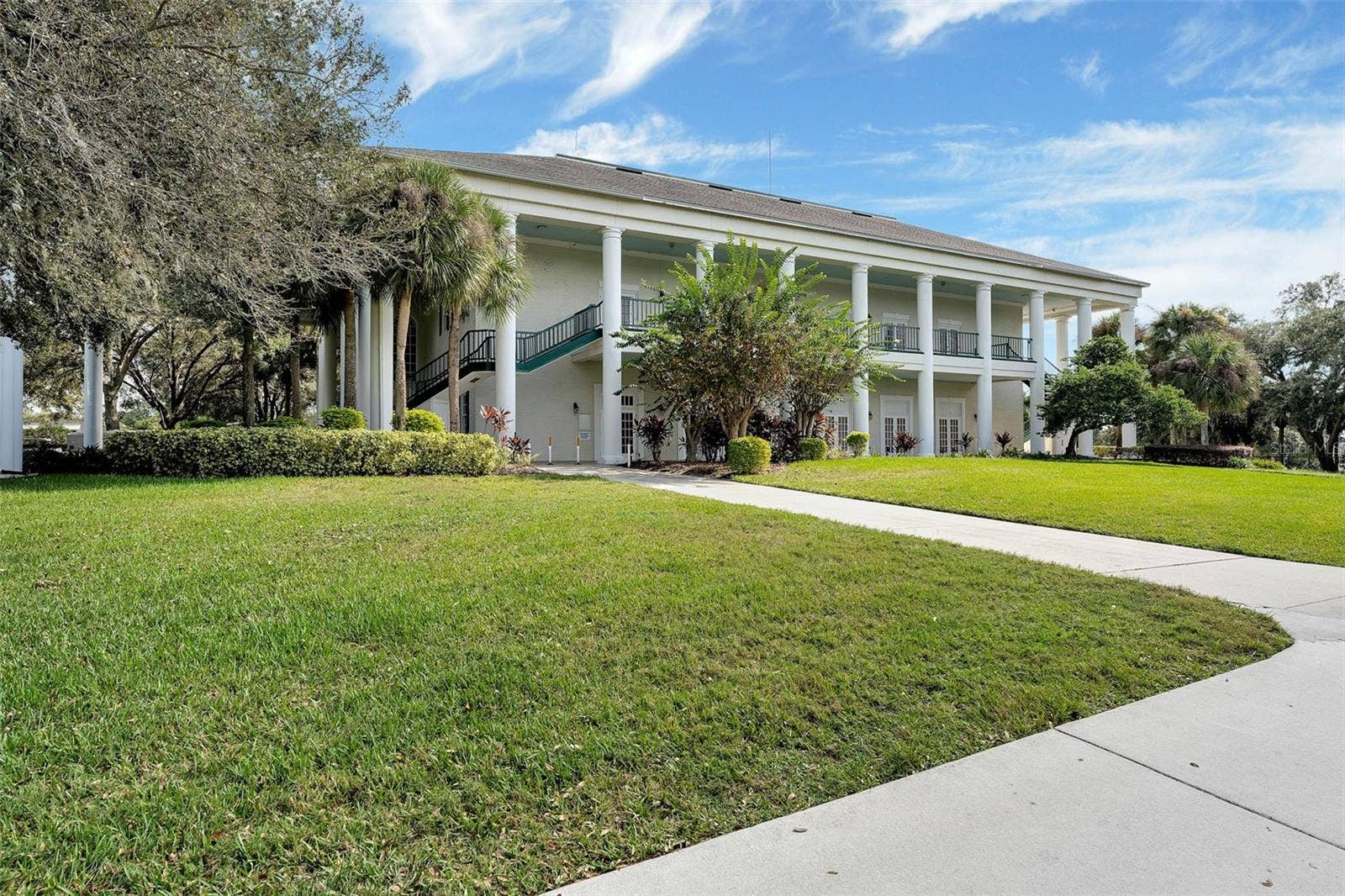 Community amenity: two-story clubhouse with wraparound verandas