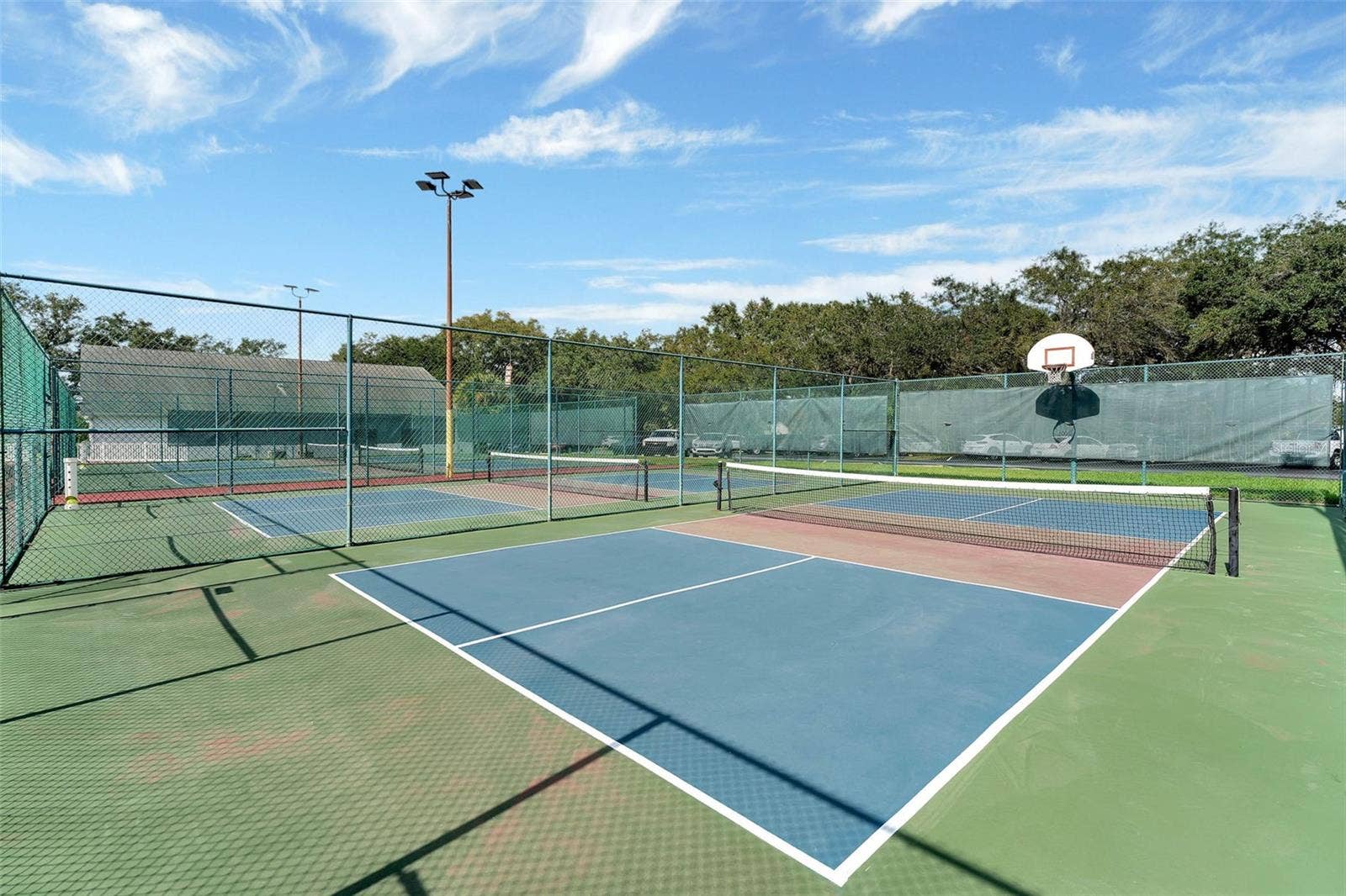 Community amenity: pickleball and tennis courts