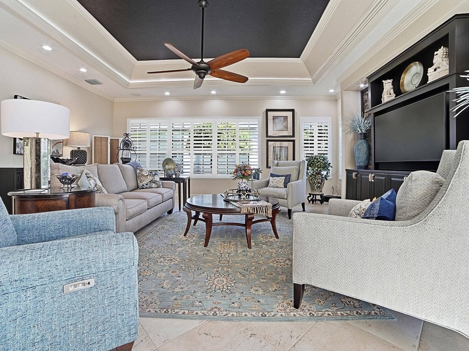 1103 MIONA SHORES DRIVE, The Villages, FL 32162 PLANTATION SHUTTERS, TRAY CEILING WITH CUSTOM TRIM AND LIGHTING!