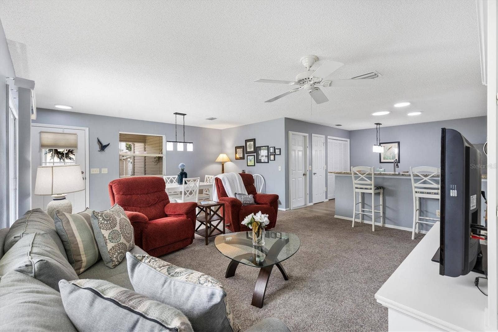 OPEN CONCEPT LIVING ROOM & KITCHEN