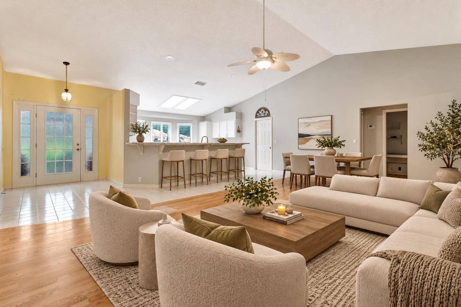 5124 LINKS LANE, Leesburg, FL 34748 Virtually Staged Living Room/Dining Room