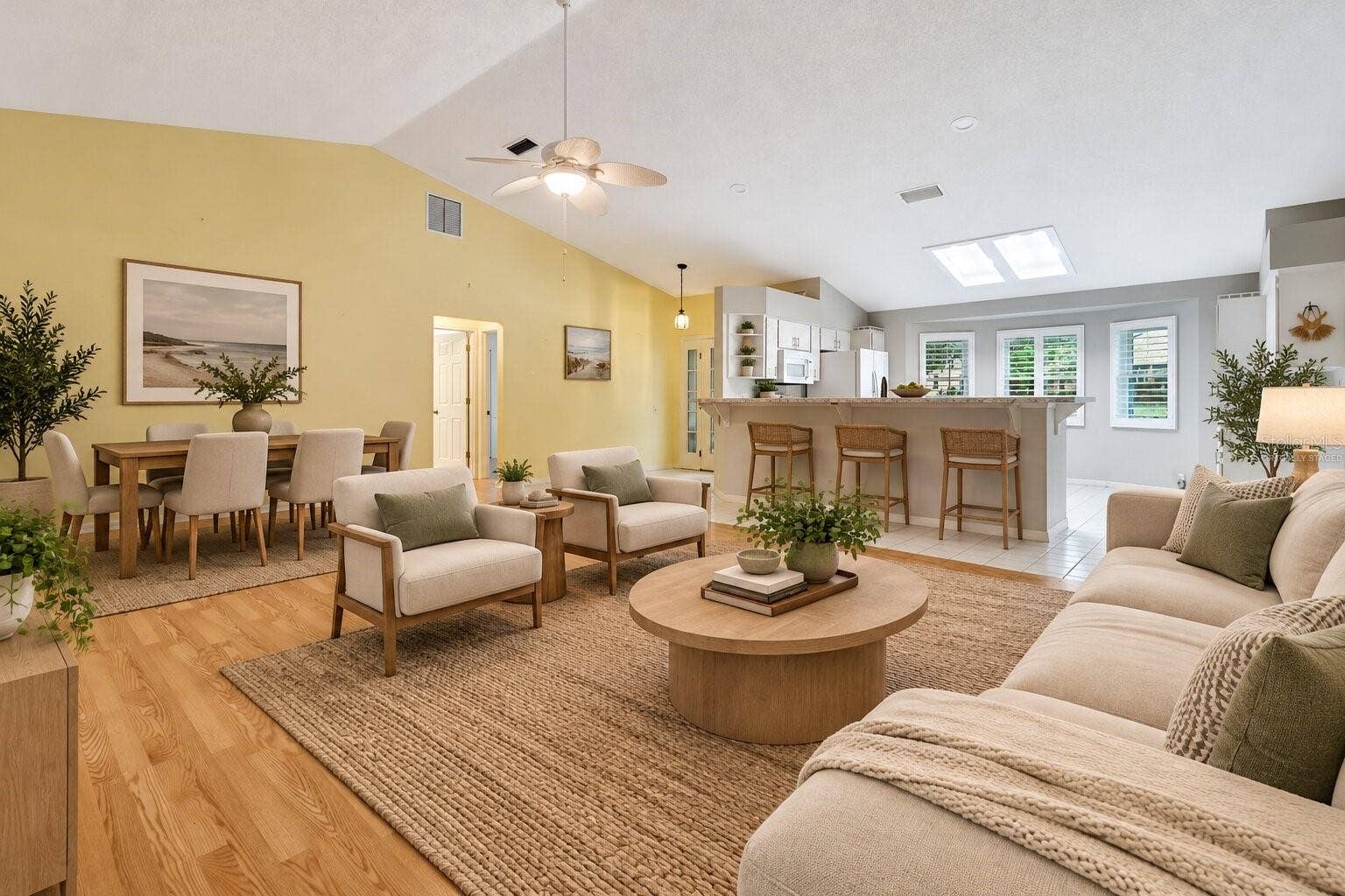 5124 LINKS LANE, Leesburg, FL 34748 Virtually Staged Living Room/Dining Room