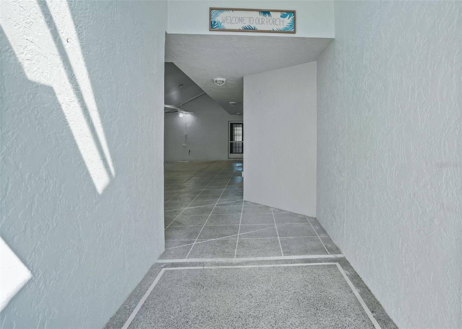 Painted Concrete Walkway