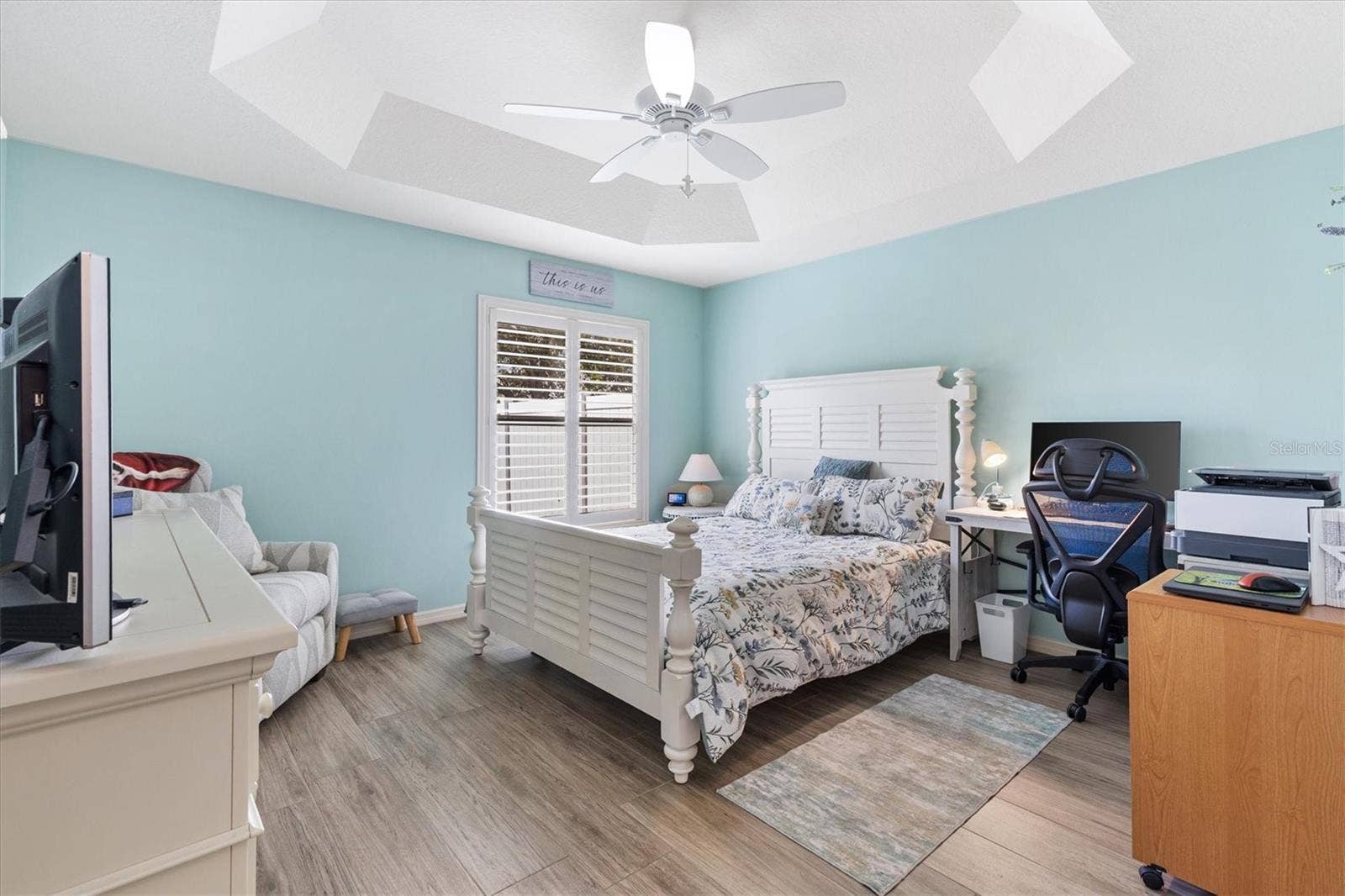 Primary Bedroom with Tray Ceiling