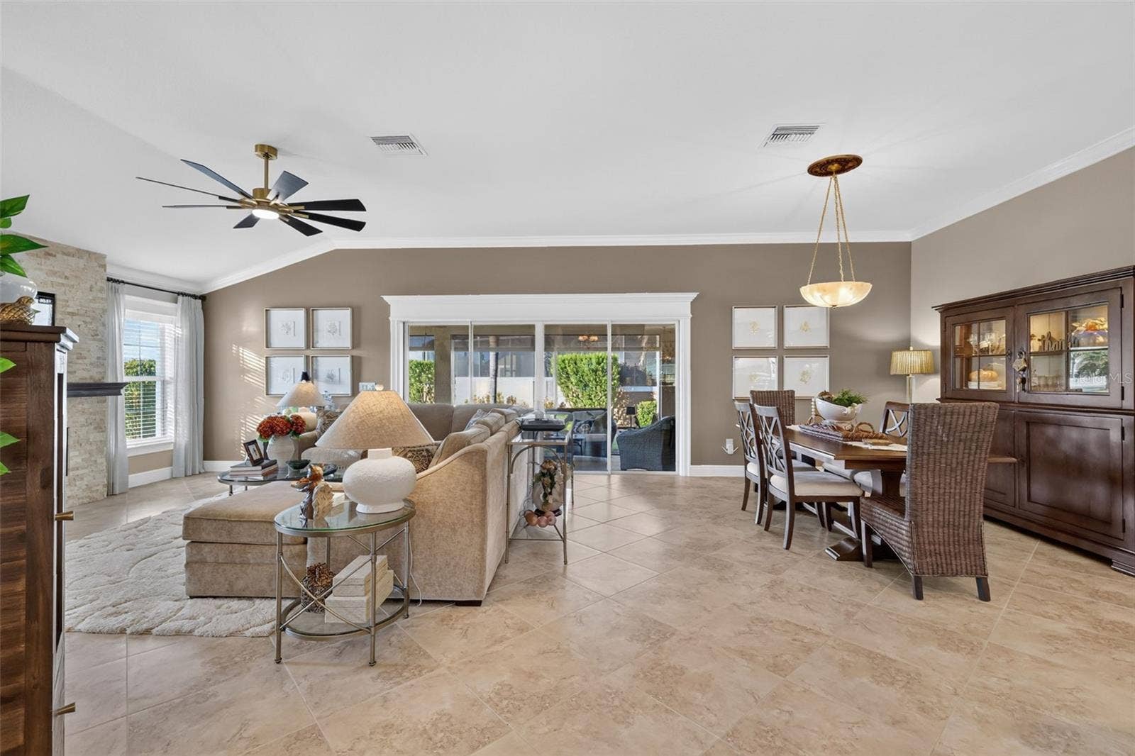 1793 WAX BERRY COURT, The Villages, FL 32163 Living and Dining Rooms
