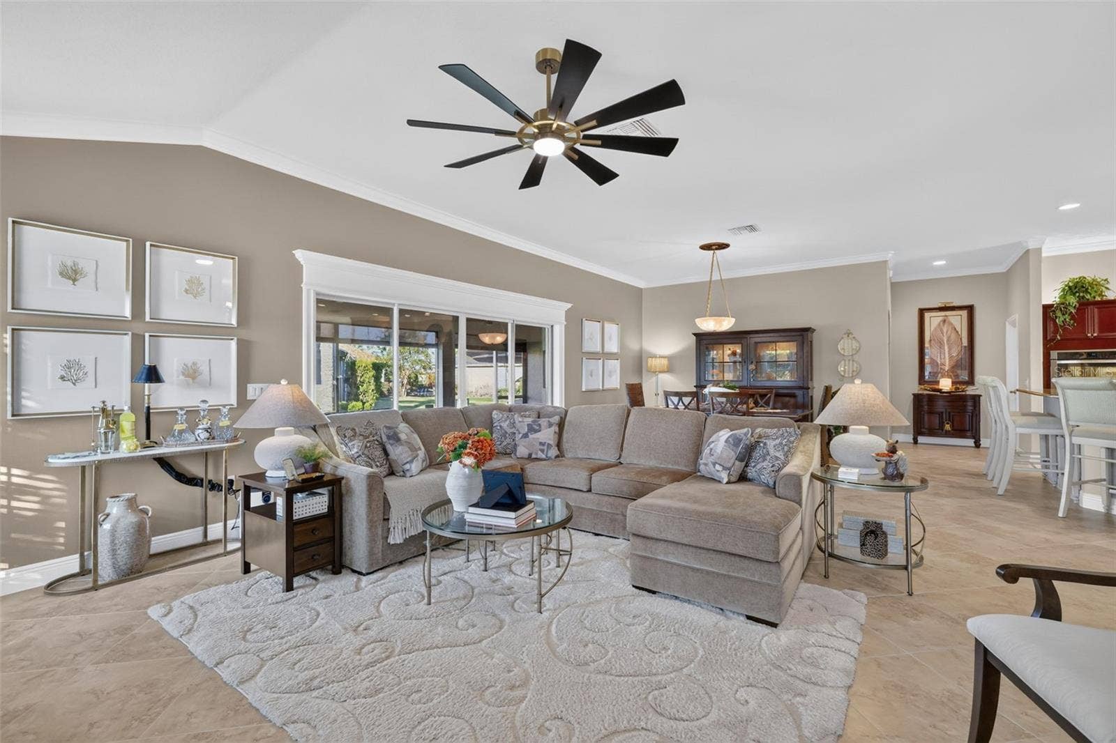 1793 WAX BERRY COURT, The Villages, FL 32163 Living and Dining Rooms