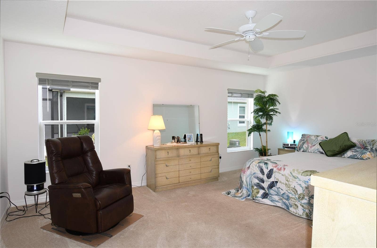 Spacious Carpeted Master Bedroom
