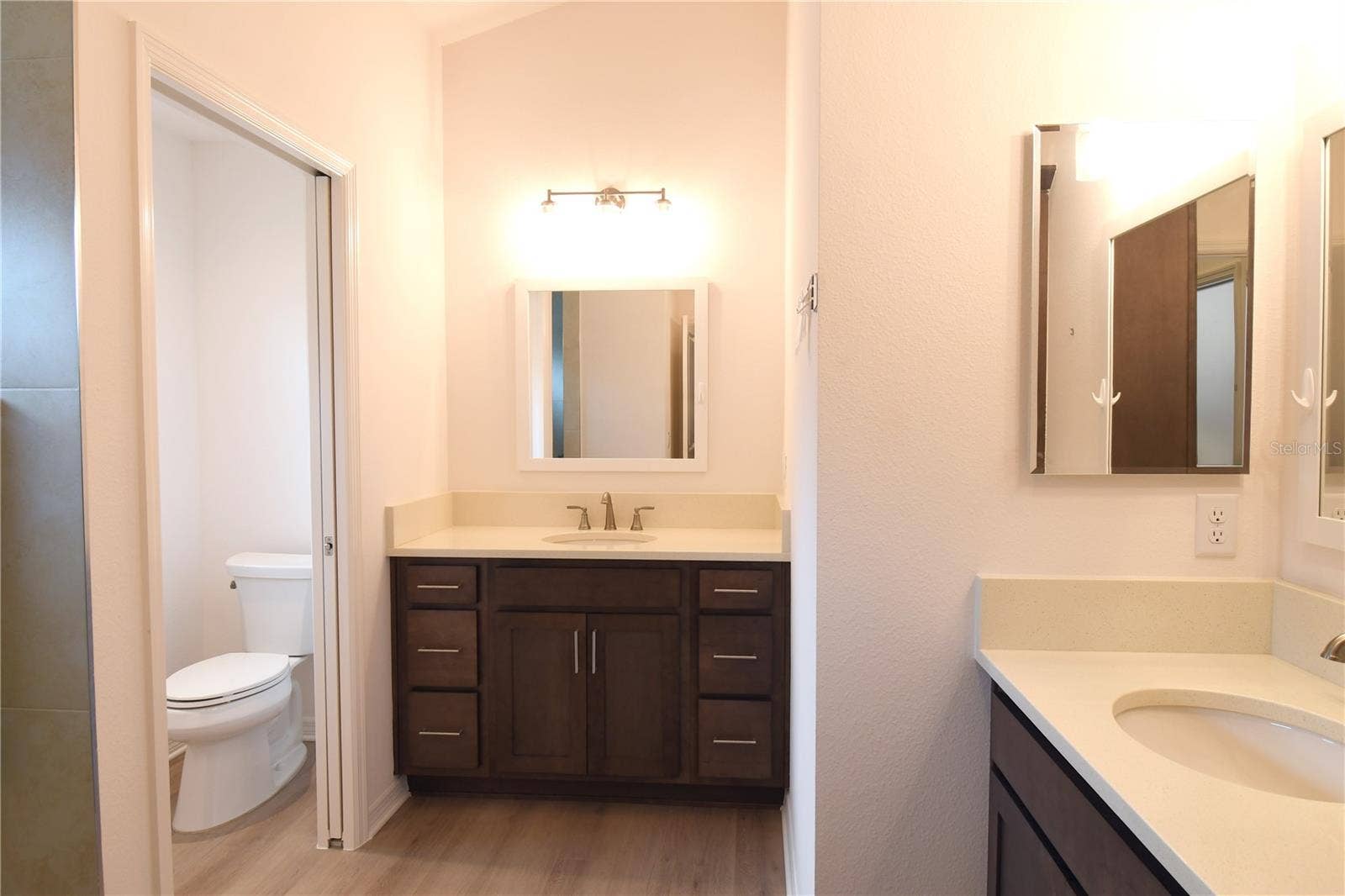 Master Bathroom with Quartz Counter Tops