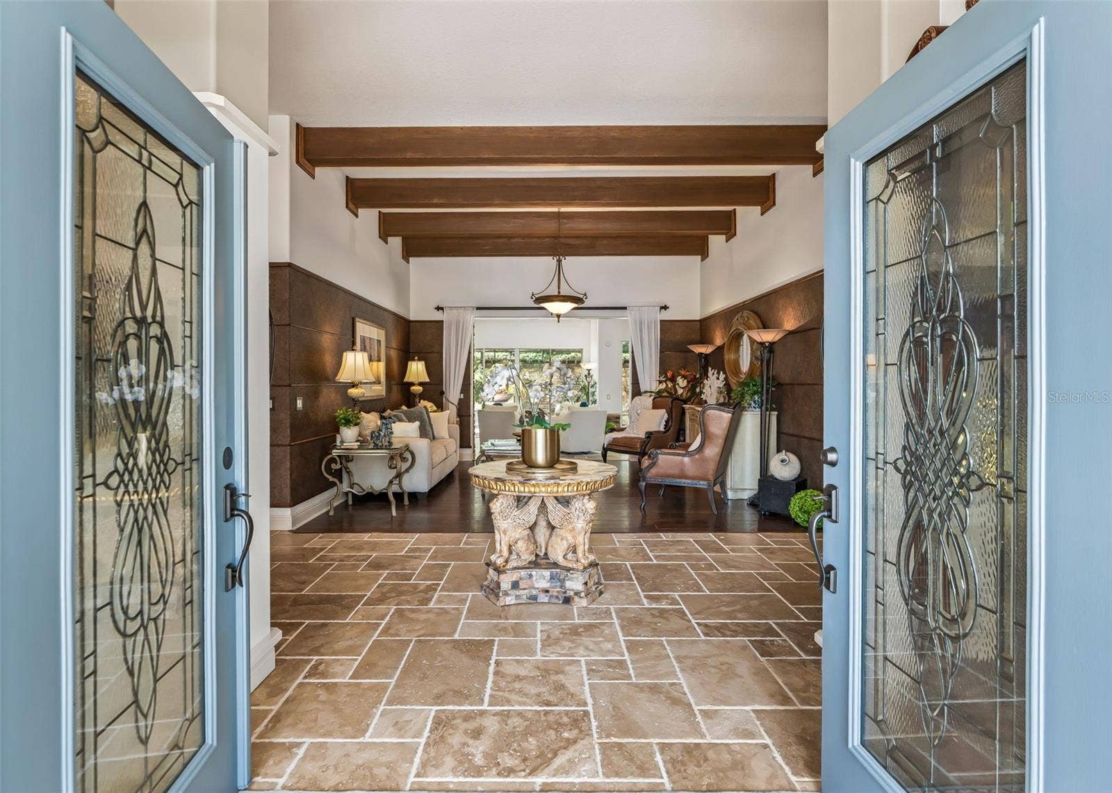 Leaded Glass Double Entry