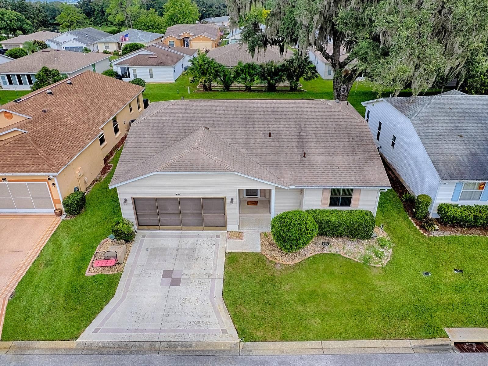 647 TIMBERCREST DRIVE, Leesburg, FL 34748 OVERHEAD VIEW