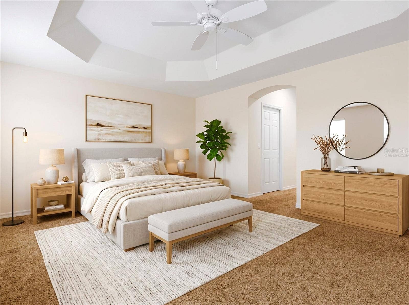 3161 DRESSENDORFER DRIVE, The Villages, FL 32163 Primary Bedroom (Virtually Staged)