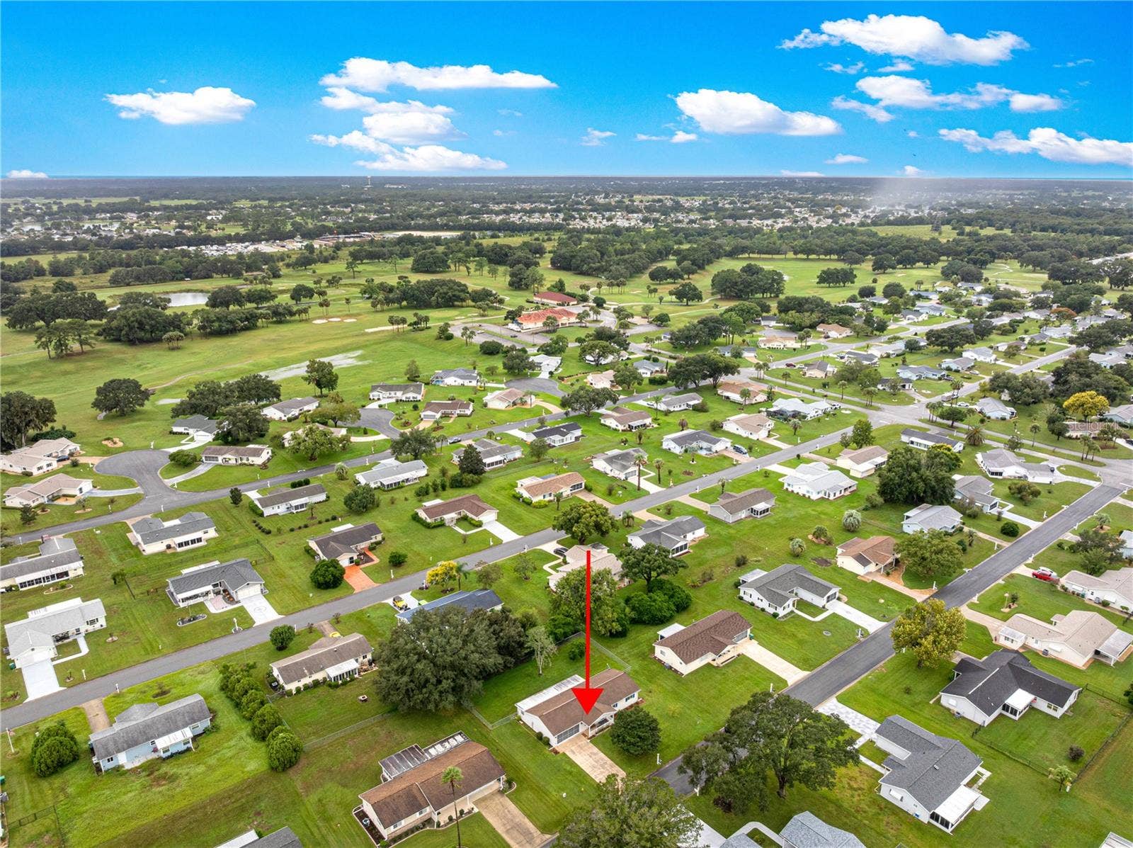 10434 SE 178TH PLACE, Summerfield, FL 34491 AERIAL ARROW TO SUBJECT PROPERTY