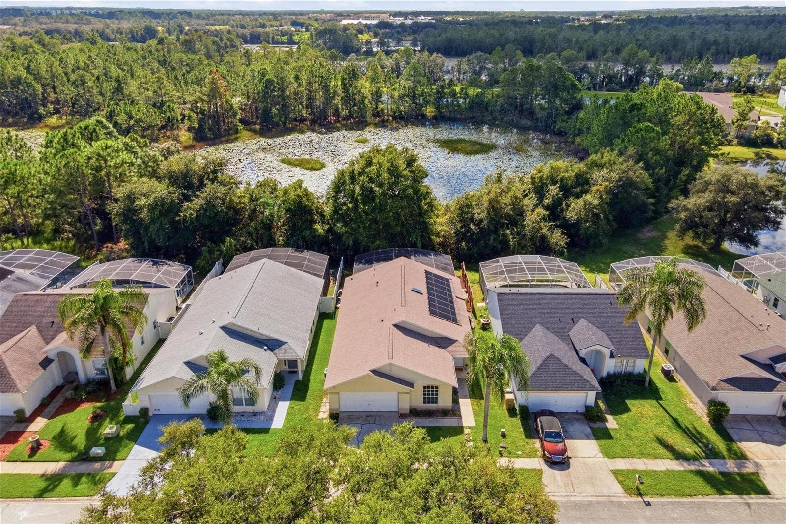 945 CLEAR CREEK CIRCLE, Clermont, FL 34714 Aerial of Front of Home