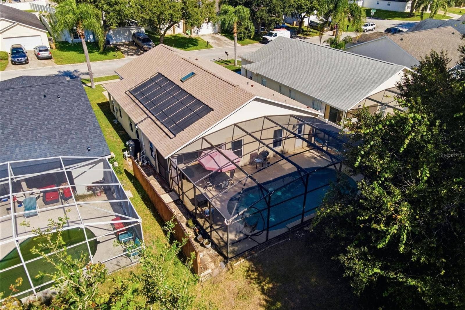 945 CLEAR CREEK CIRCLE, Clermont, FL 34714 Aerial of Back of Home