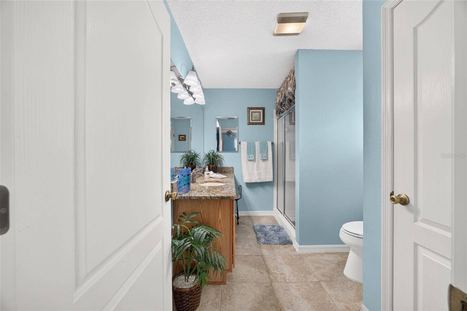 Primary Bath with Tile Flooring