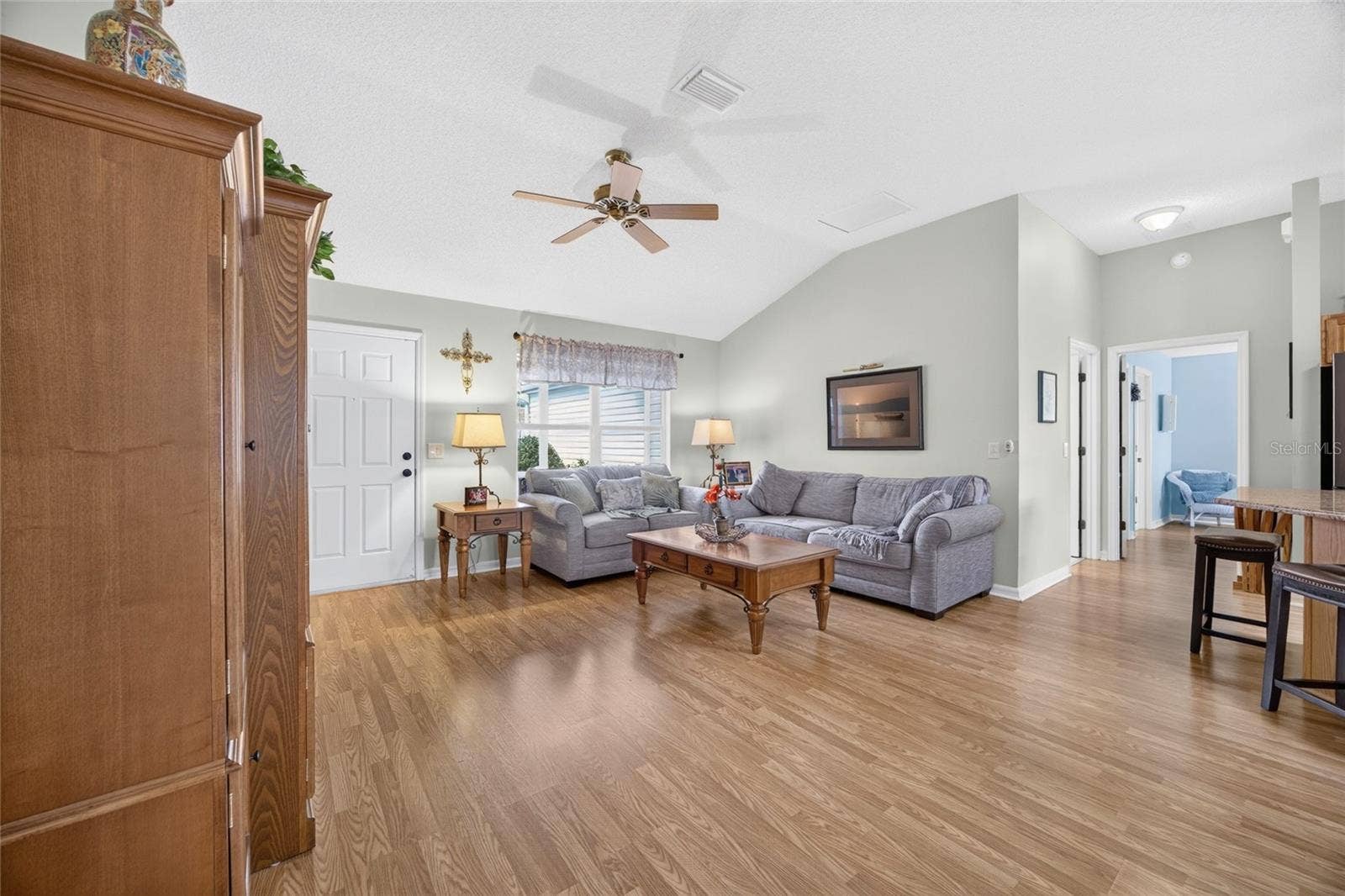 Vaulted Ceiling in Living Area