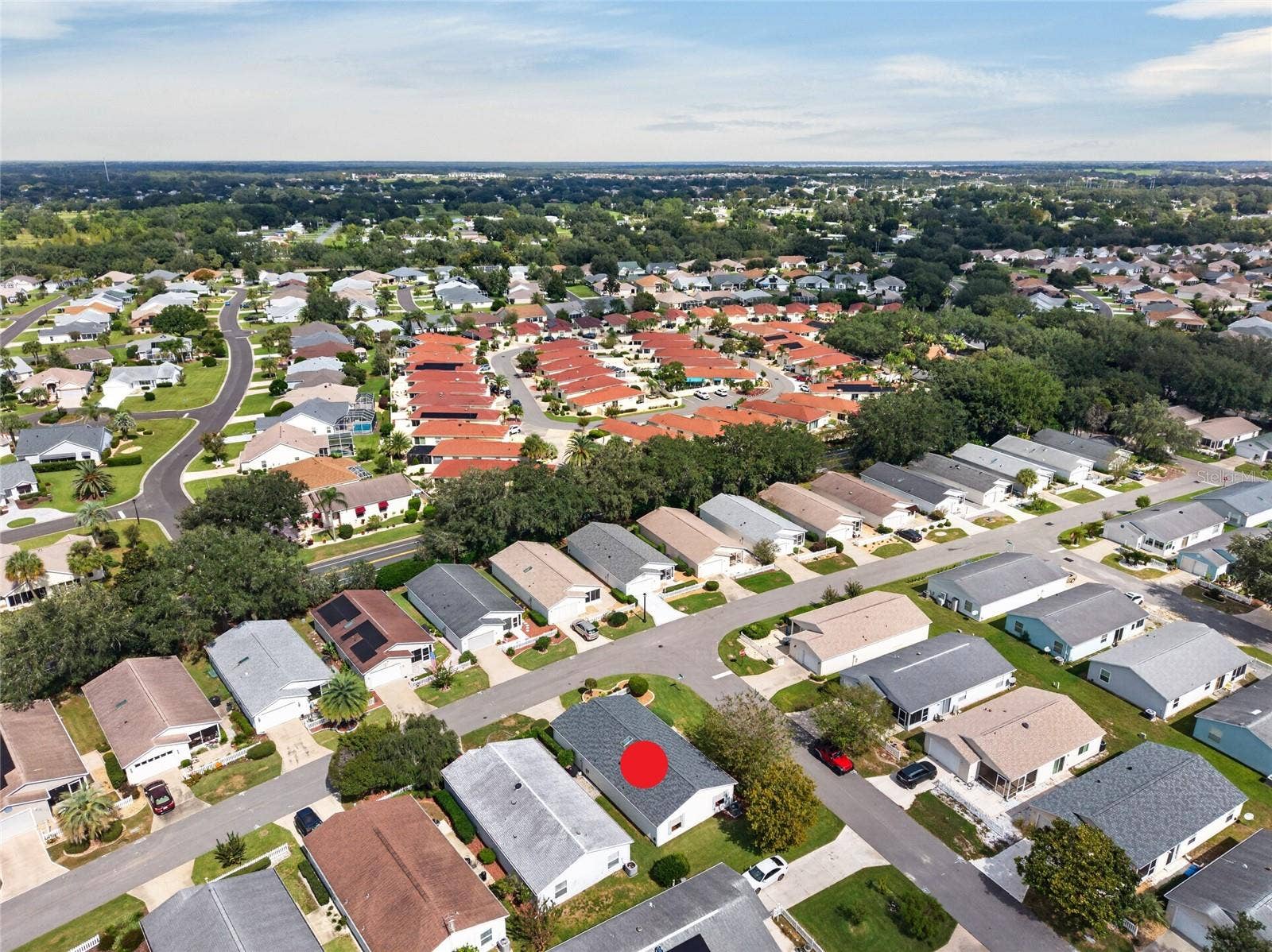 AERIAL  Looking Northeast  Mature oaks shade the neighborhood, with the SANTO DOMINGO POSTAL STATION right around the corner and Spanish Springs Town Square easily reached within 8 mins via El Camino Real.