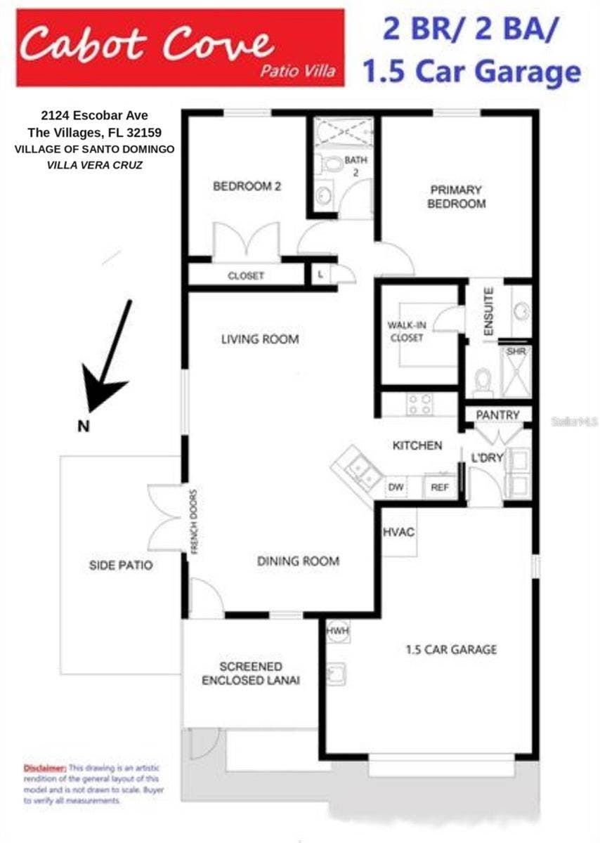 Cabot Cove Patio Villa Floor Plan