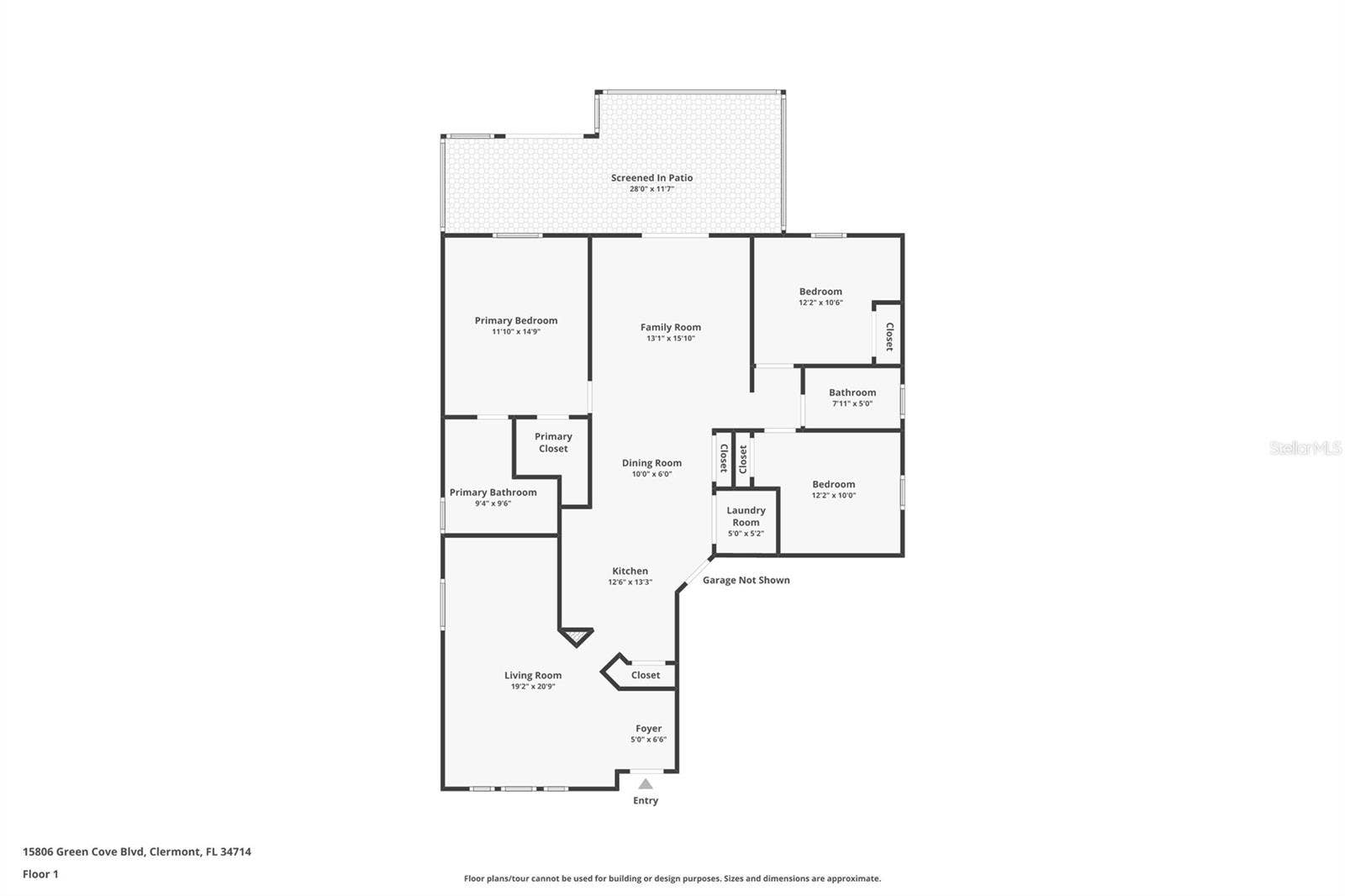 15806 GREEN COVE BOULEVARD, Clermont, FL 34714 Floor Plan