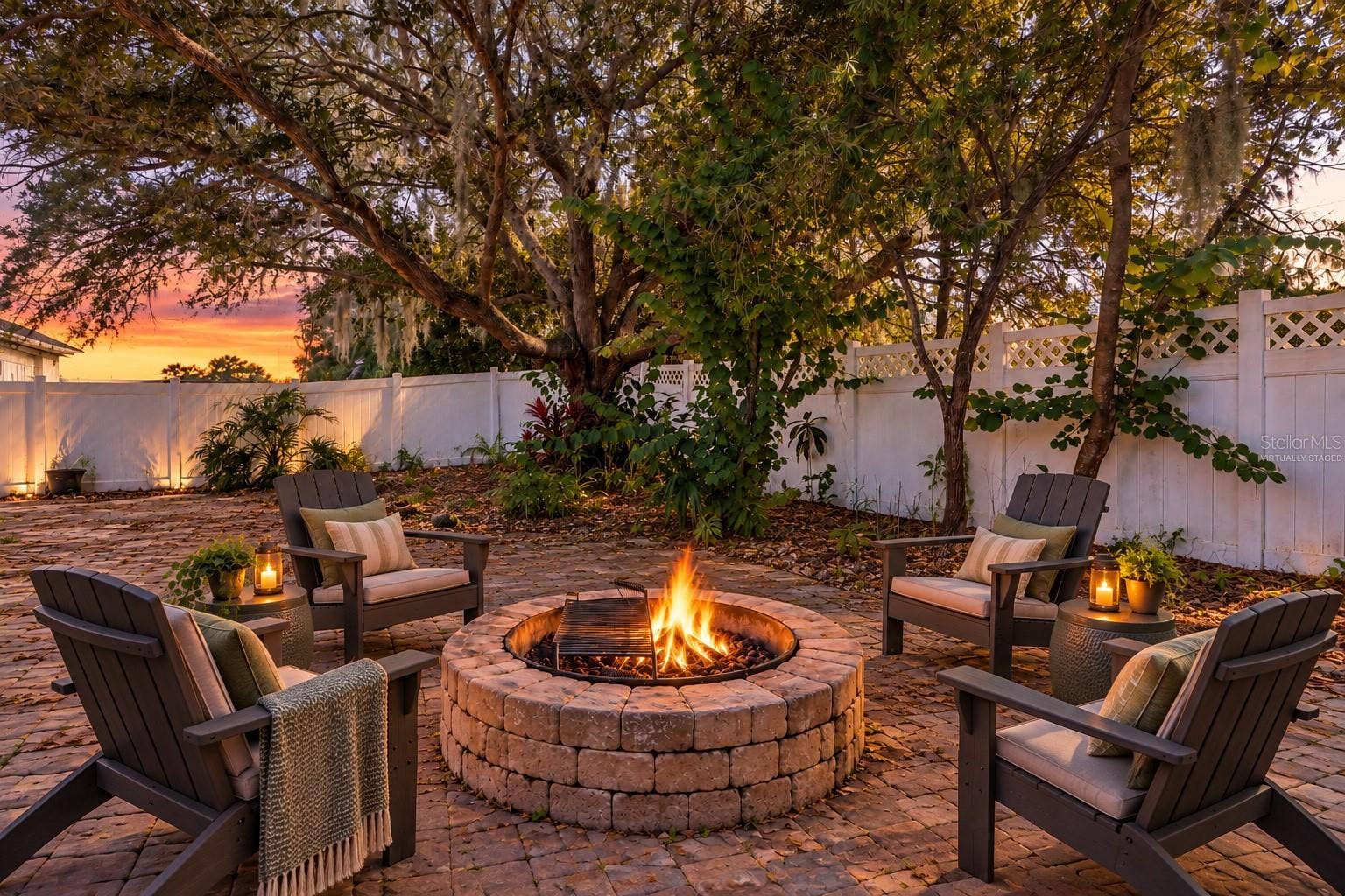 15806 GREEN COVE BOULEVARD, Clermont, FL 34714 Fire Pit - Virtually Staged