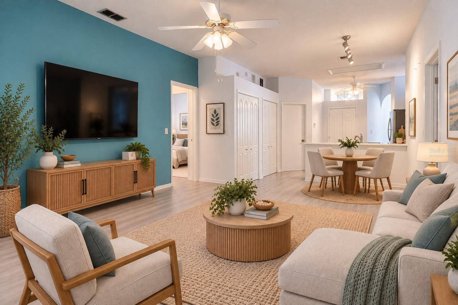 15806 GREEN COVE BOULEVARD, Clermont, FL 34714 Family Room - Virtually Staged