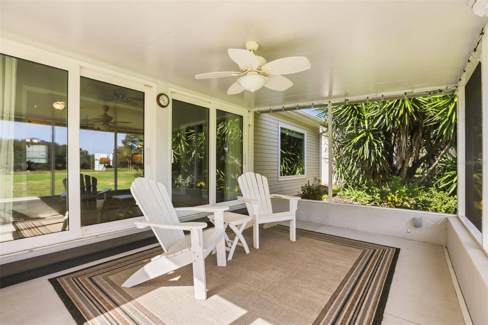 4704 RIVER RIDGE DRIVE, Leesburg, FL 34748 Screened lanai, Insulated ceiling, floor drain and is rated to 125 MPH sustainable wind speeds