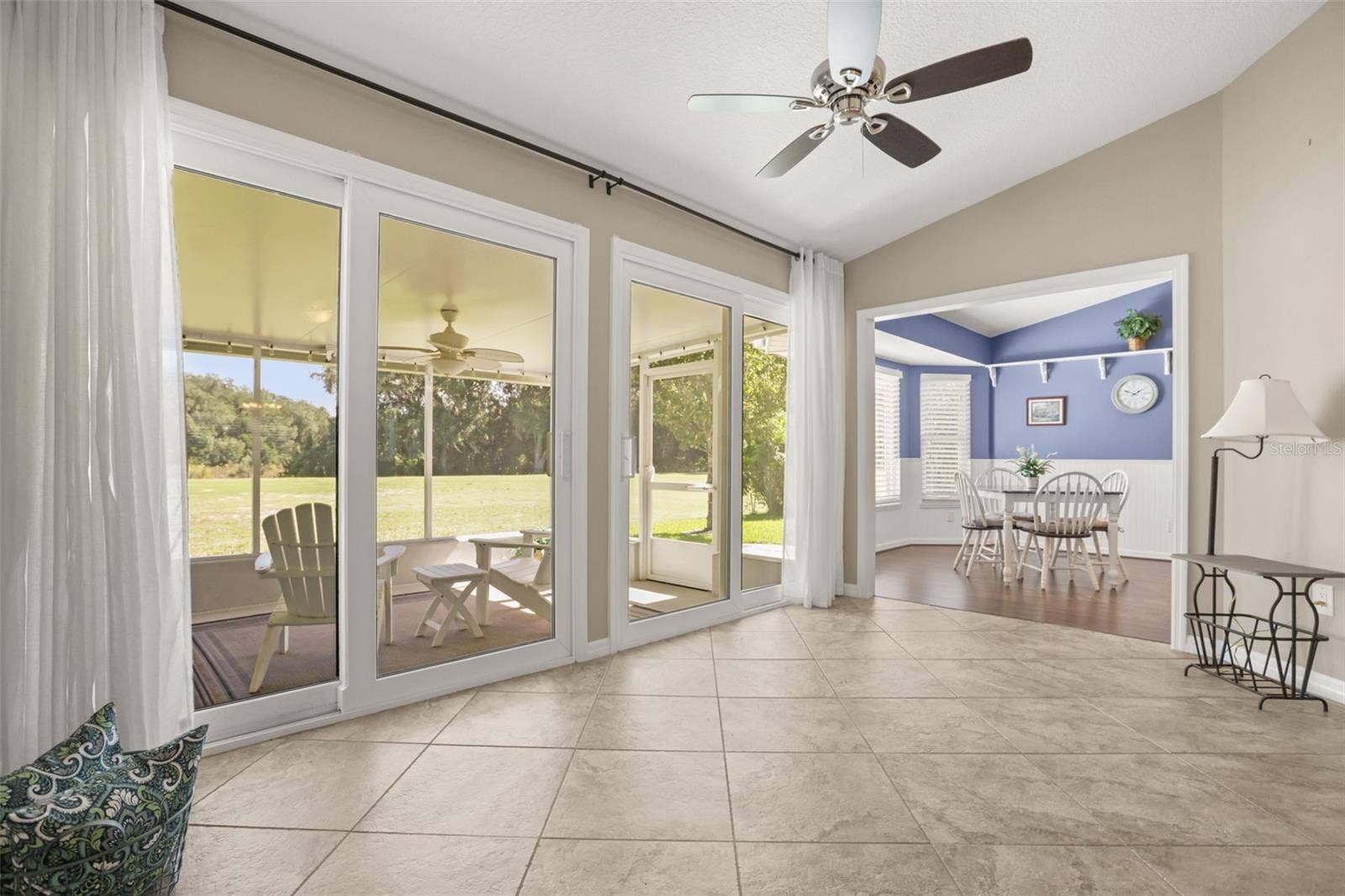 4704 RIVER RIDGE DRIVE, Leesburg, FL 34748 Lanai with golf course views...