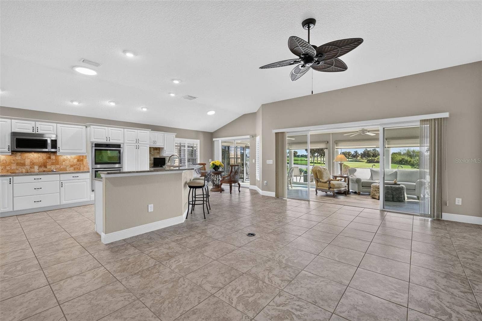 Living, Dining, and Kitchen