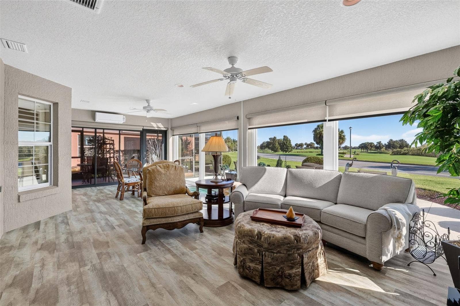 Spacious 408sf Enclosed Lanai with Mini-Split