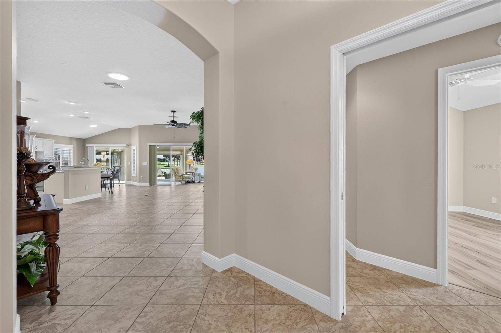 Private Pocket Door Entrance to Guest Wing