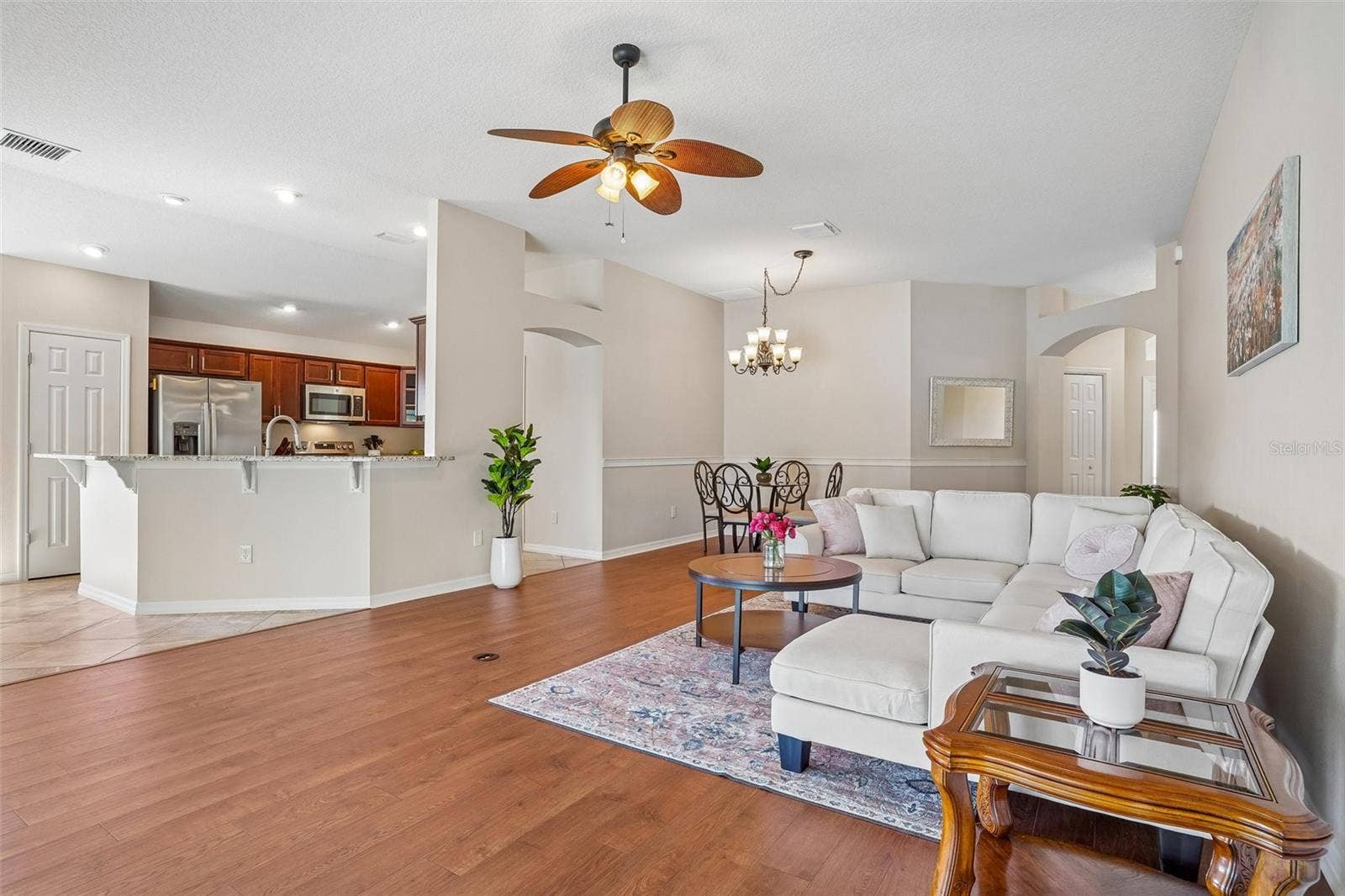 494 ARBELLA LOOP, The Villages, FL 32162 Living/Dining/Kitchen
