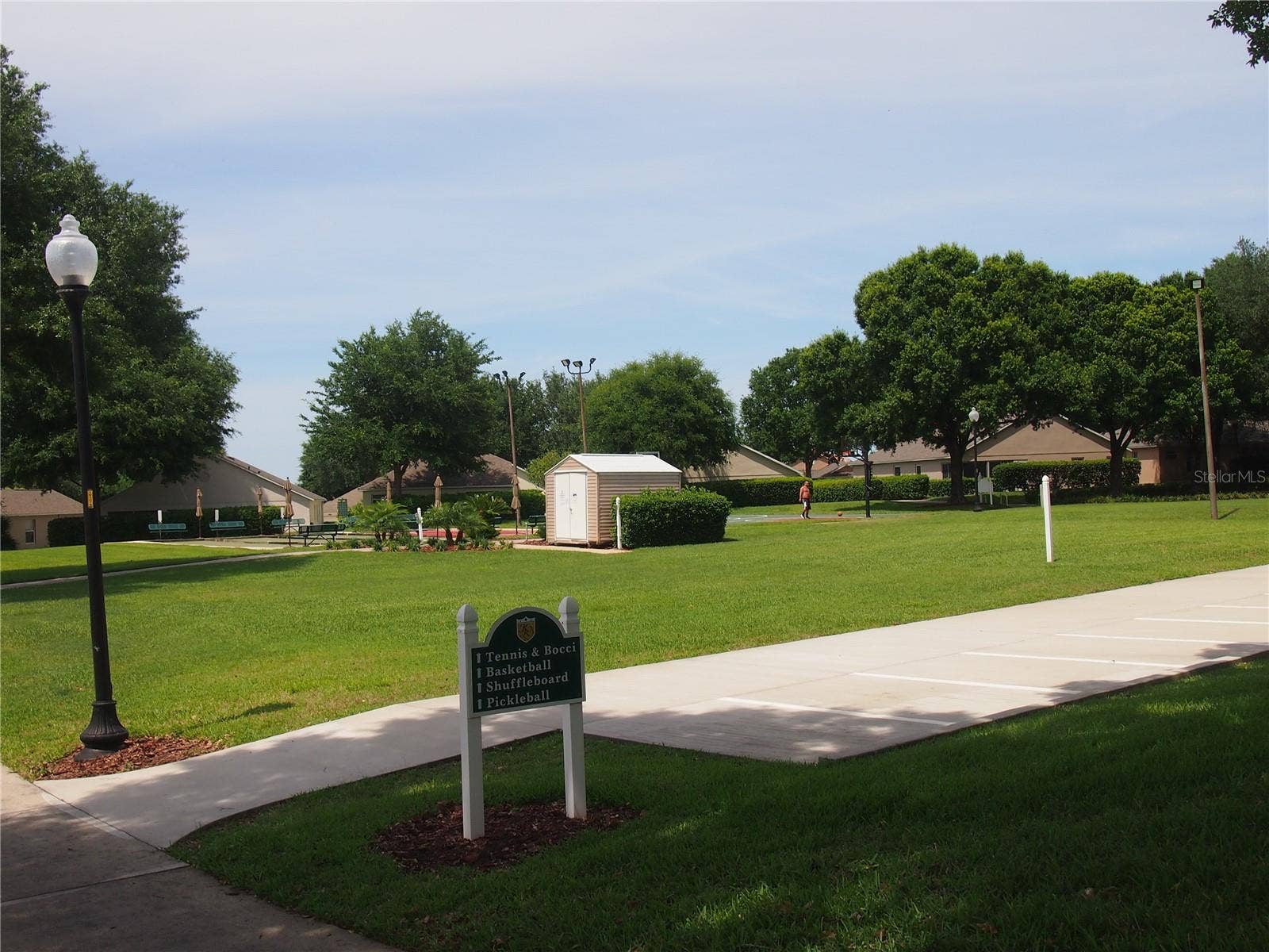 Shuffleboard and bocce area