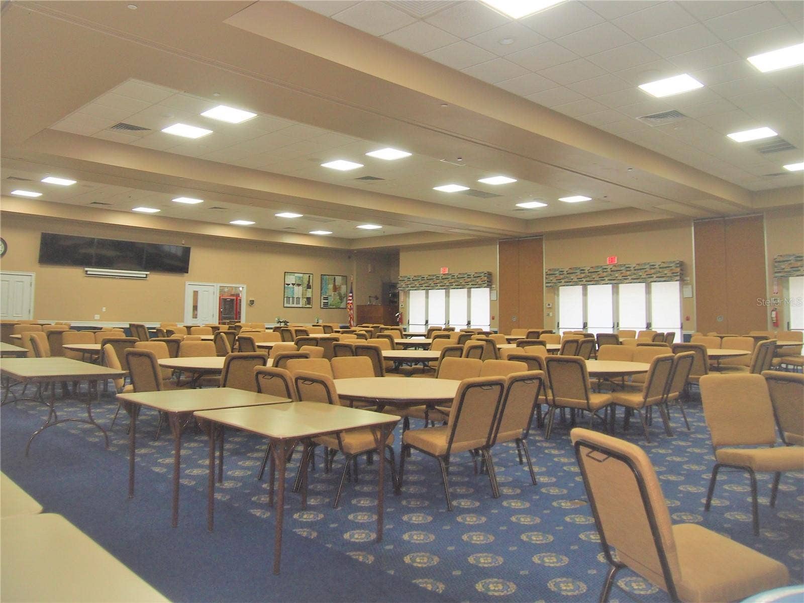 Bingo room, movies  and ballroom
