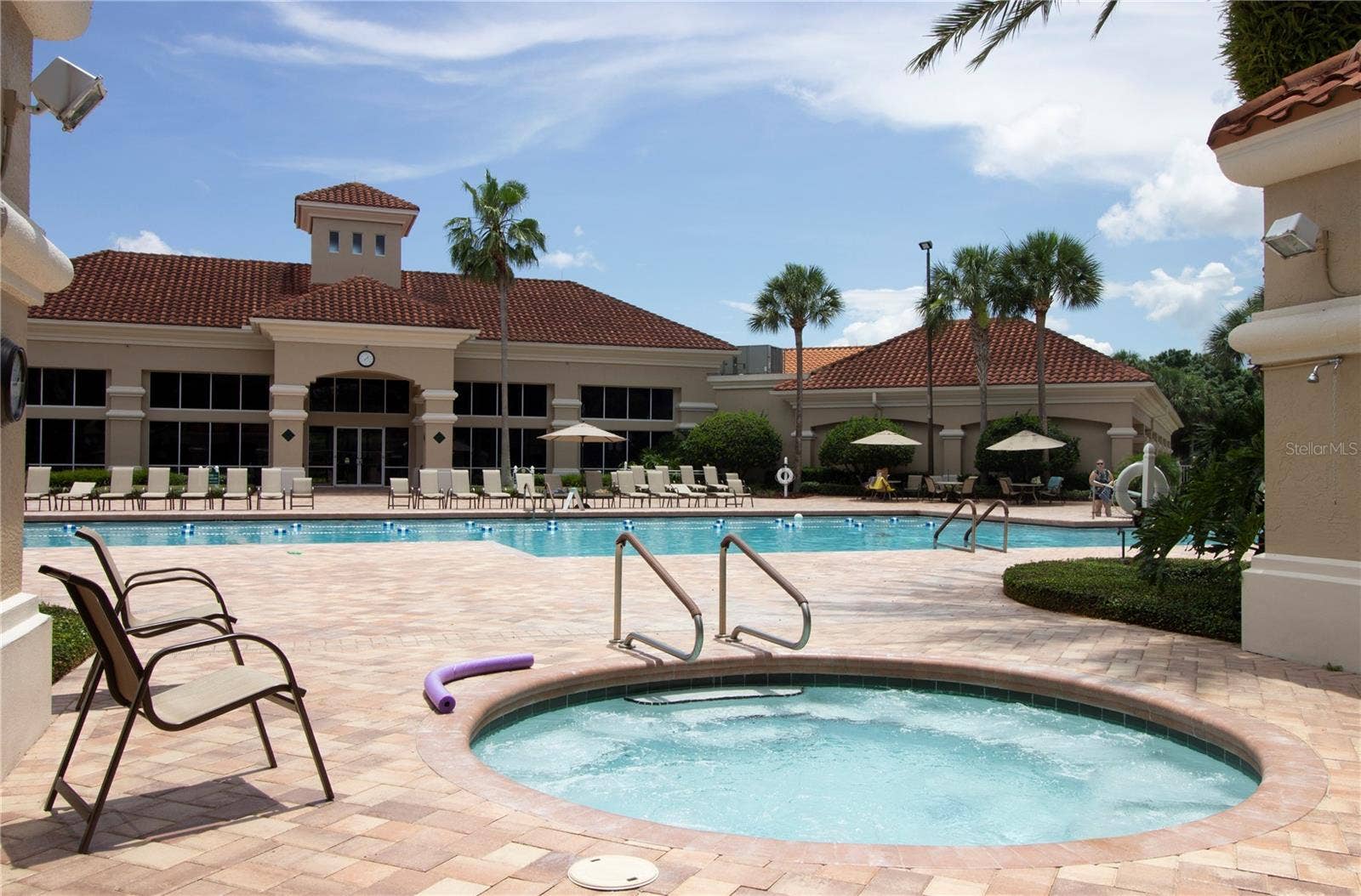 Main pool w/inground spa