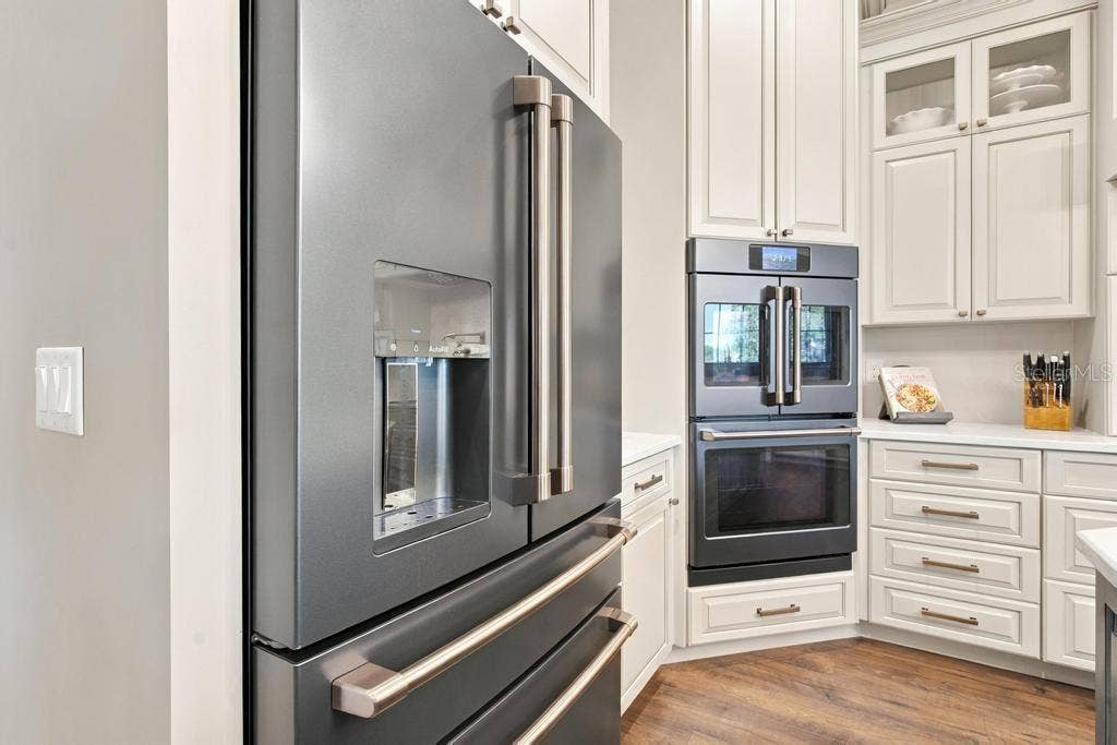 Love this four door refrigerator and dual convection/air fry ovens...