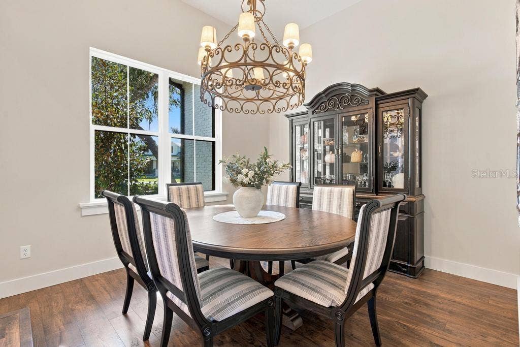 Look forward to your holiday dinners in this formal dining room