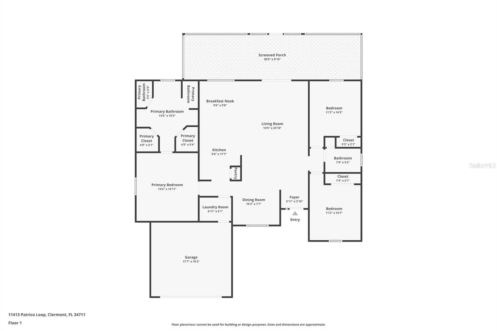 11413 PATRICO LOOP, Clermont, FL 34711 Floor Plan