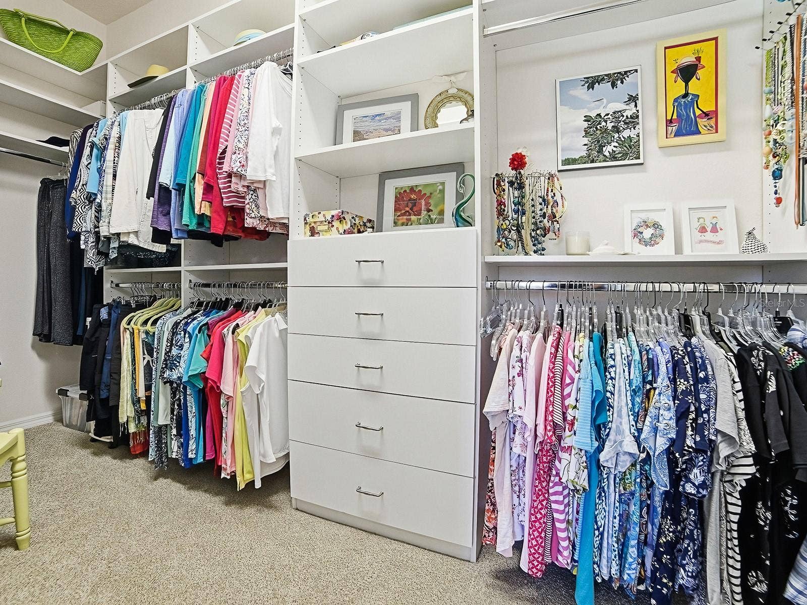 4818 SABLE RIDGE COURT, Leesburg, FL 34748 Owners walk in closet with built in dresser and shelves