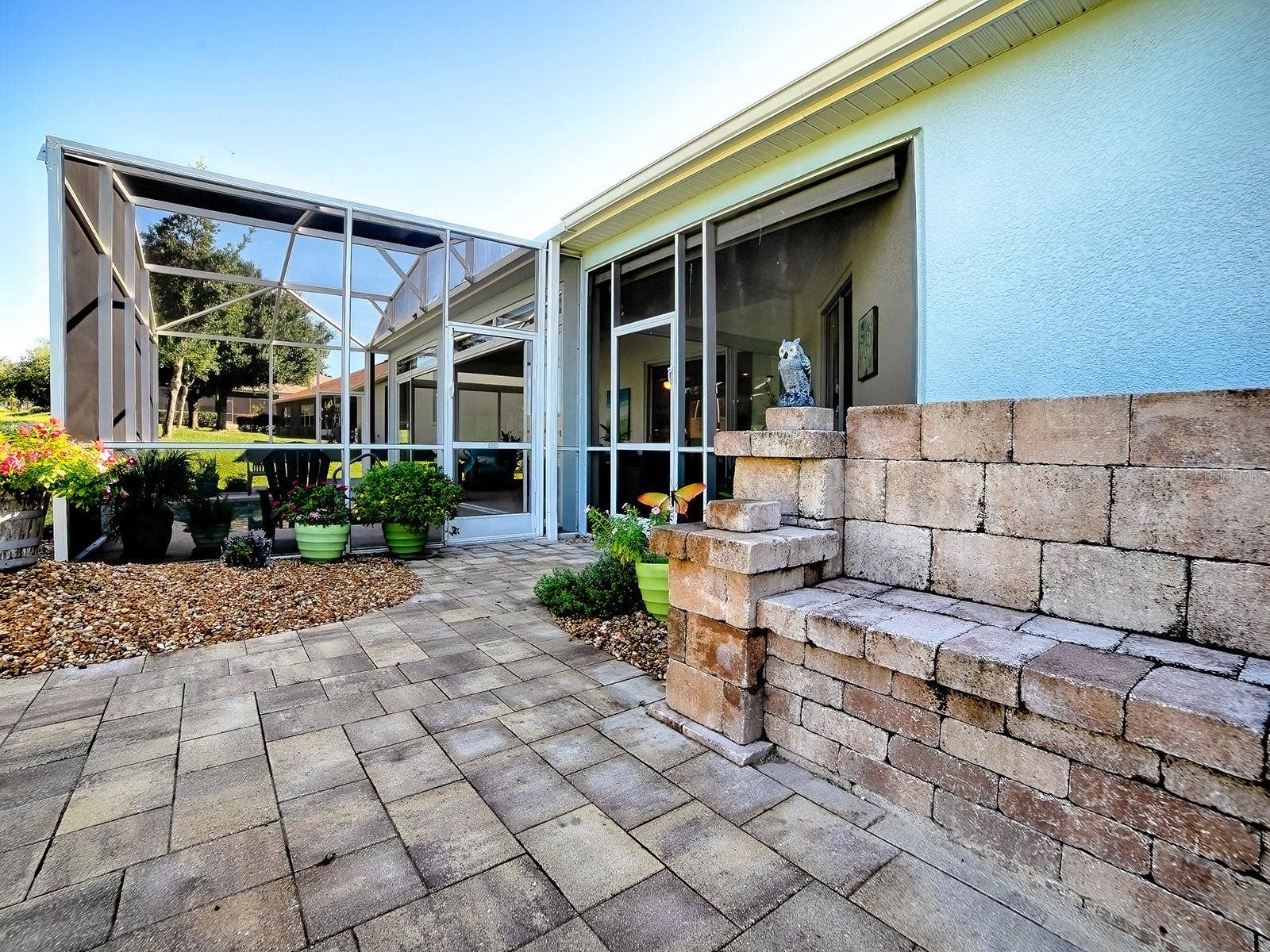 4818 SABLE RIDGE COURT, Leesburg, FL 34748 Paver patio. Great for Grilling