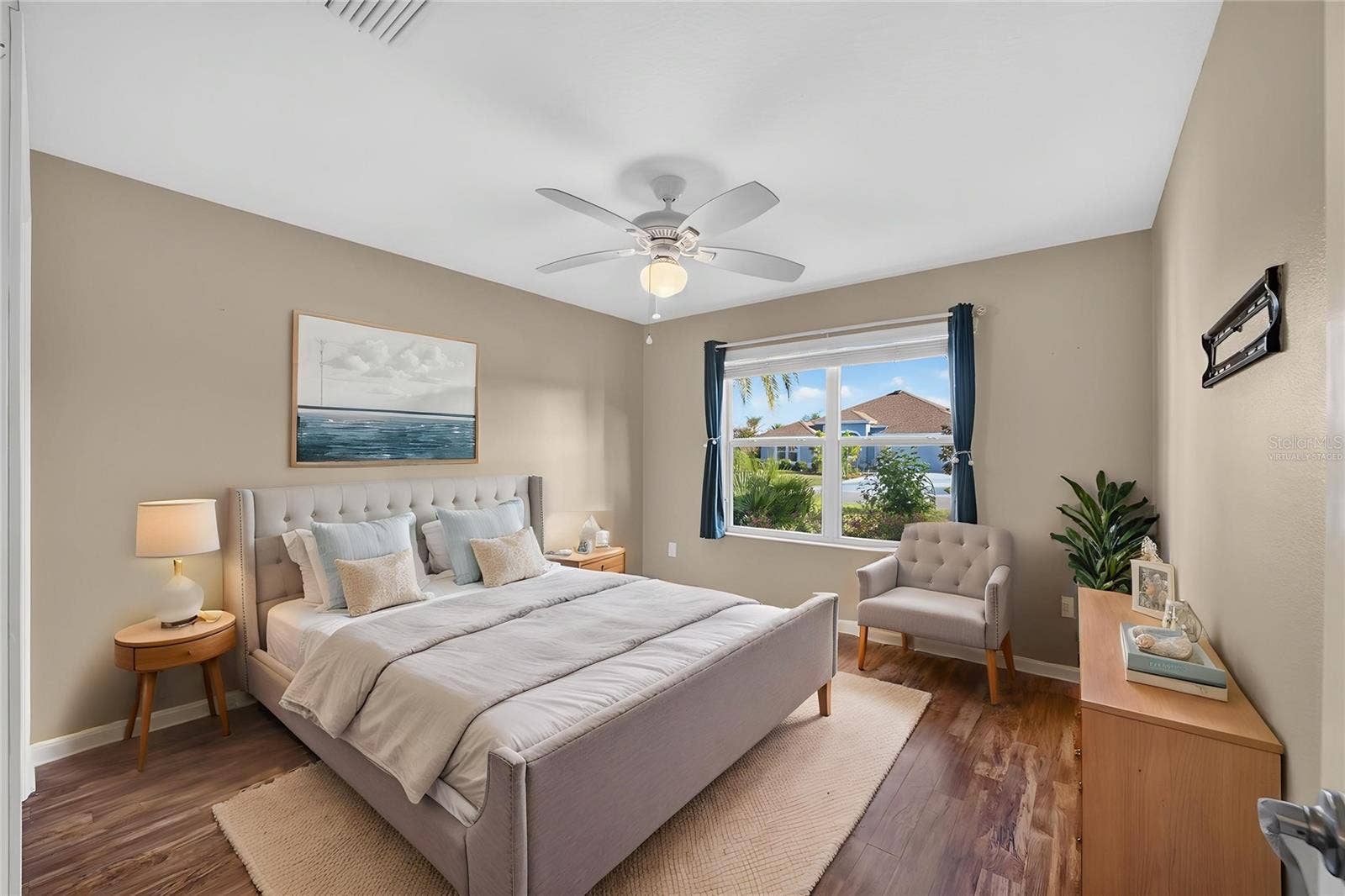 3552 WYNGATE PLACE, The Villages, FL 32163 Virtually Staged Bedroom 2 (Front)