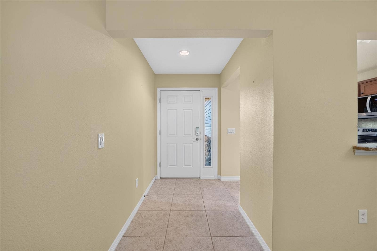 3552 WYNGATE PLACE, The Villages, FL 32163 Front door with side light & keyless entry