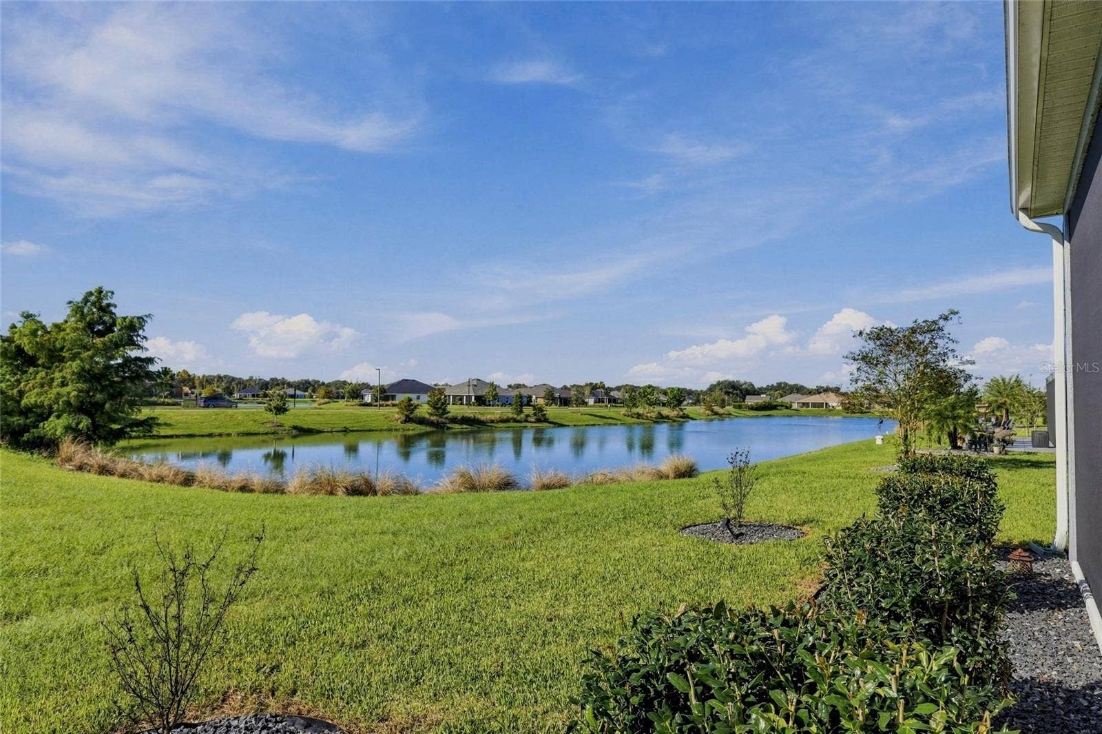 614 LAKE CREEK CIRCLE, The Villages, FL 34762 Back Yard toward pond