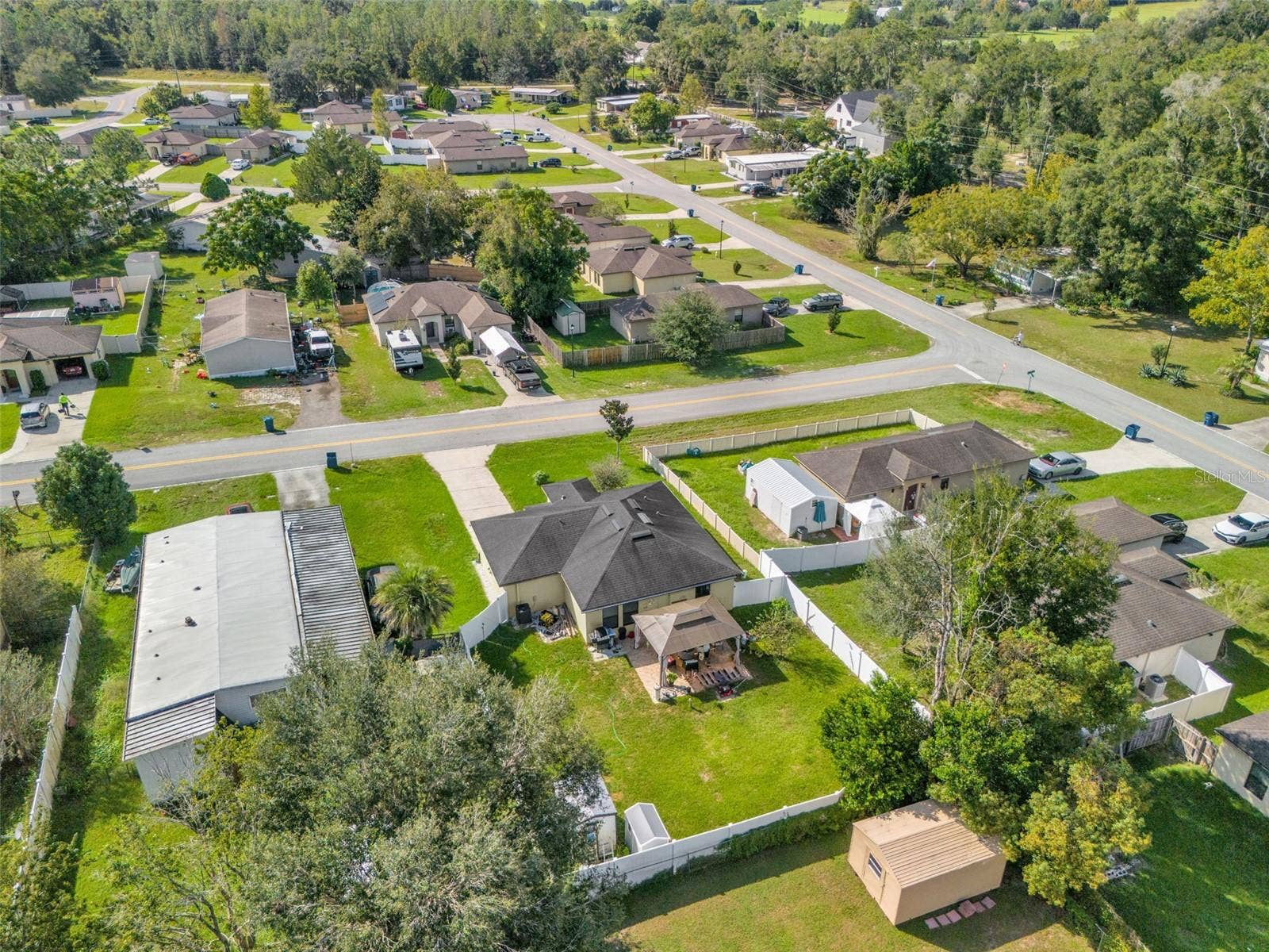 26448 BERTRAM ROAD, Brooksville, FL 34602 Aerial view of neighborhood