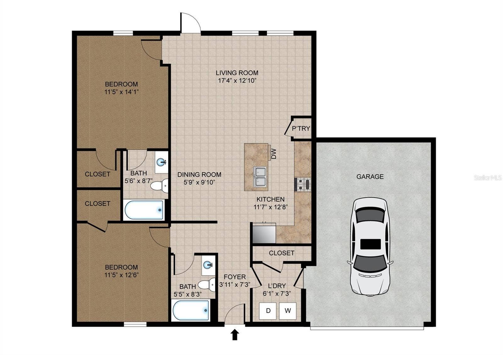 26448 BERTRAM ROAD, Brooksville, FL 34602 Floorplan