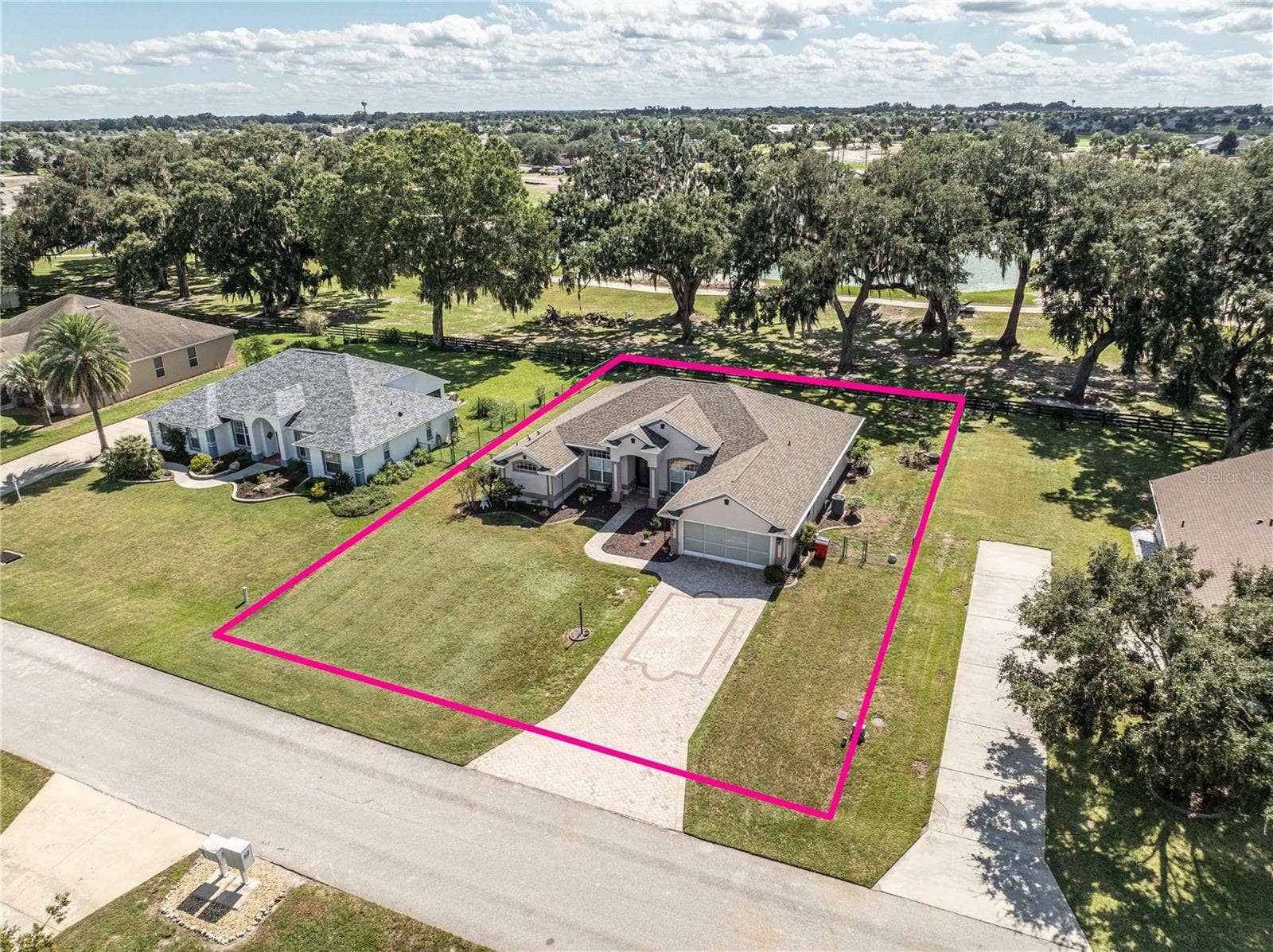 Aerial view of property