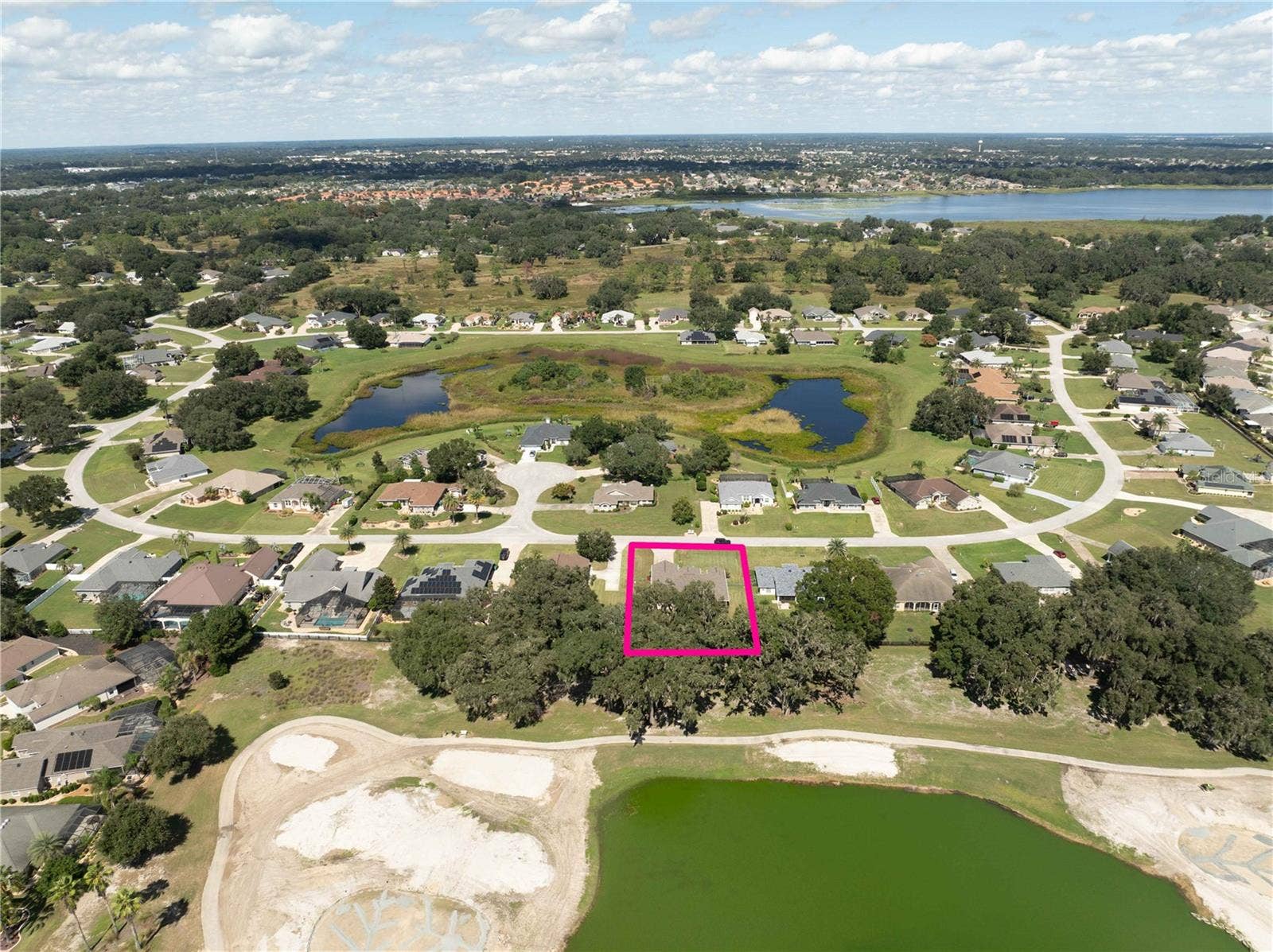 Aerial view of property