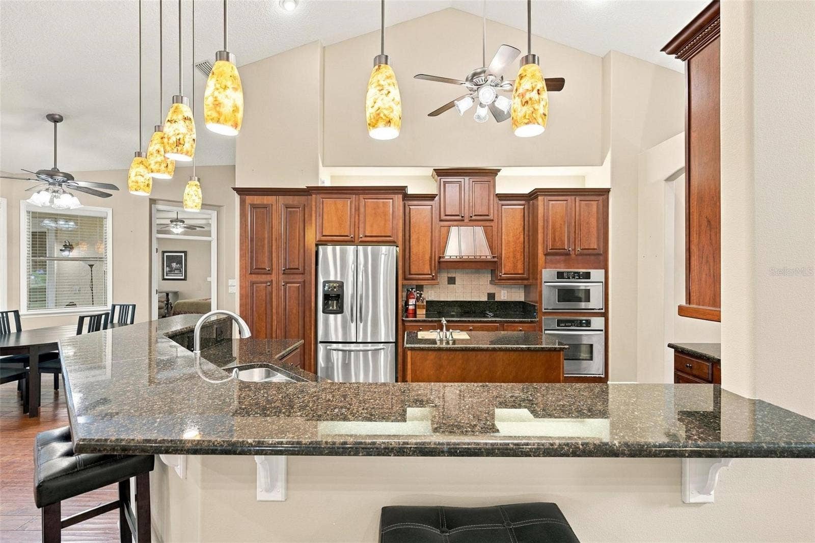 15330 SKY LAKE LANE, Tavares, FL 32778 KITCHEN WITH BEAUTIFUL LIGHTING