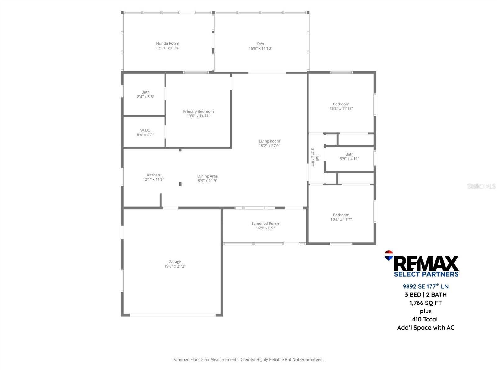 9892 SE 177TH LANE, Summerfield, FL 34491 Floor Plan