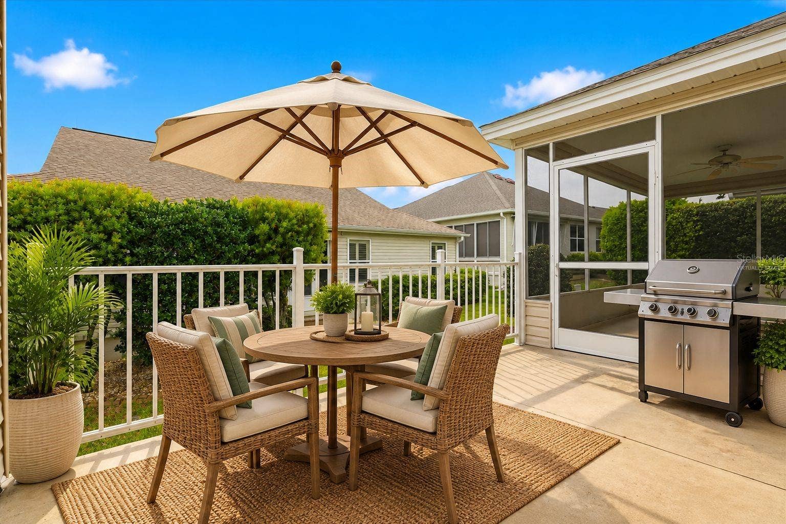 1563 EASTOVER TERRACE, The Villages, FL 32162 Virtually Staged Outdoor Patio