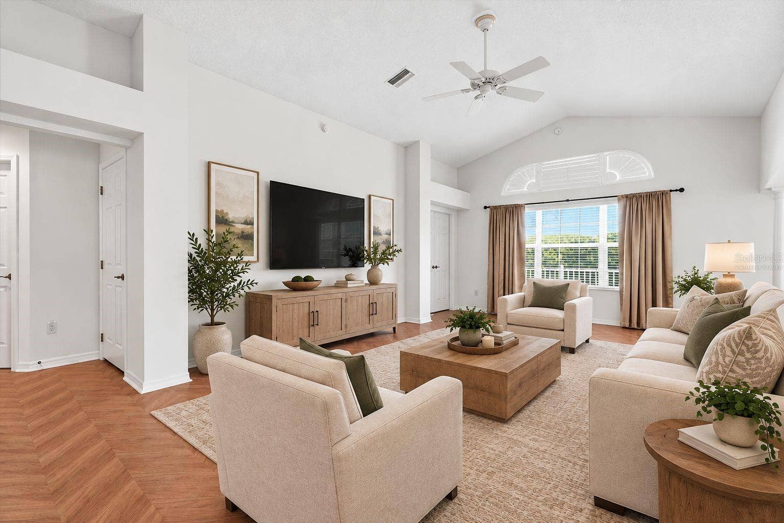 1563 EASTOVER TERRACE, The Villages, FL 32162 Virtually Staged Living Room